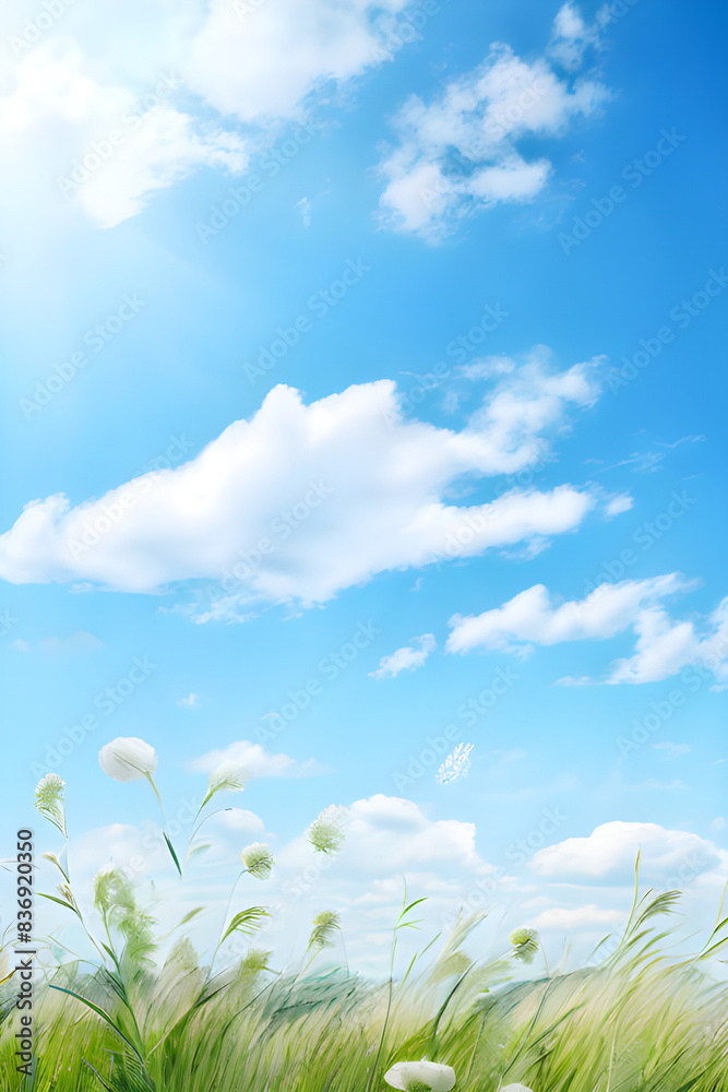 Obraz premium blue sky in summer