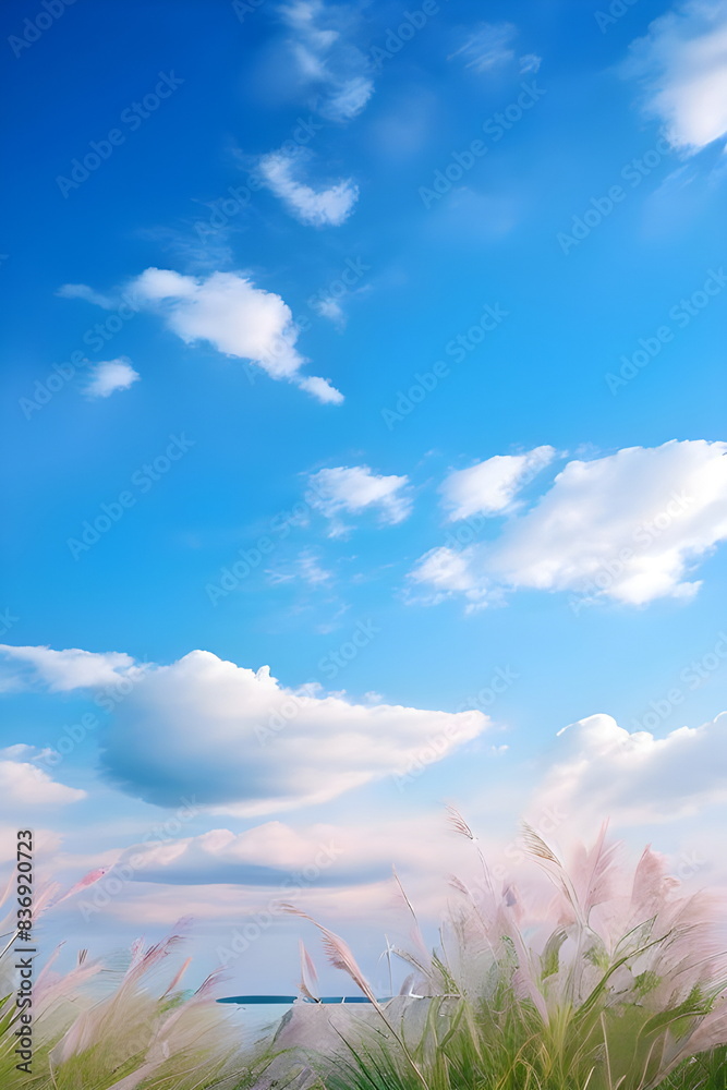 blue sky in summer blue sky in summer