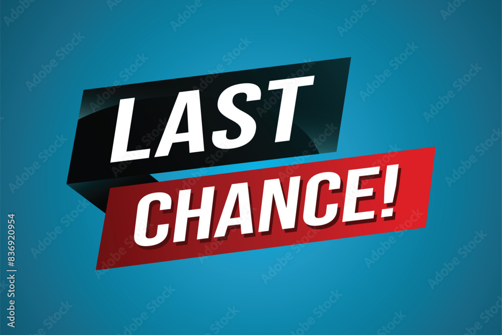 Last chance words Banner design template for marketing. Last chance promotion or retail. background banner modern graphic design for store shop, online store, website, landing page
Last chance words Banner design template for marketing. Last chance promotion or retail. background banner modern graphic design for store shop, online store, website, landing page