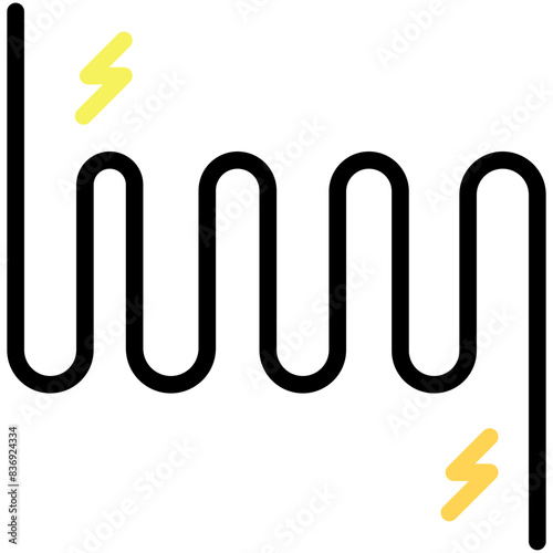 coil filled line icon