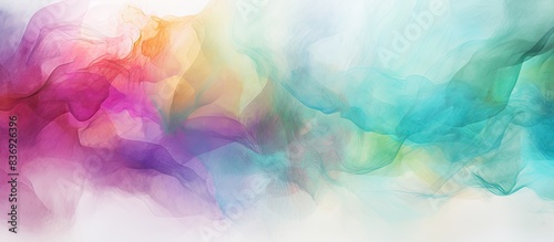Abstract watercolor texture background with hand-painted elements and copy space image. © meristock