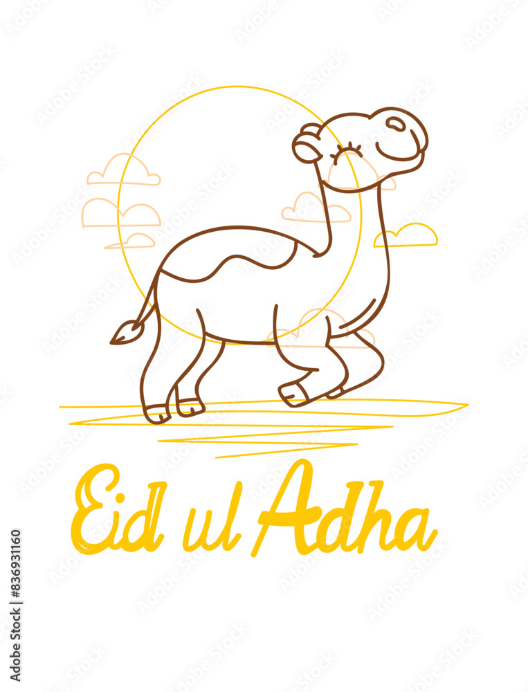 vector illustration. Muslim holiday Eid al-Adha. the sacrifice a ram or white and black sheep. graphic design decoration kurban bayrami. month lamb and a lamp.Translation from Arabic: Eid al-Adha vector illustration. Muslim holiday Eid al-Adha. the sacrifice a ram or white and black sheep. graphic design decoration kurban bayrami. month lamb and a lamp.Translation from Arabic: Eid al-Adha