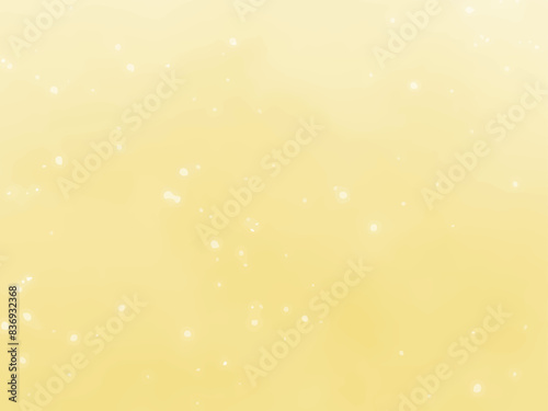 水彩のベクター背景イラスト　水彩風のテスクチャ　バナー　壁紙　抽象的　黄色　金色