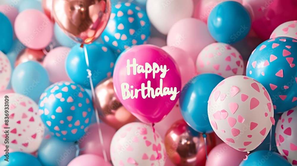 happy birthday banner with text