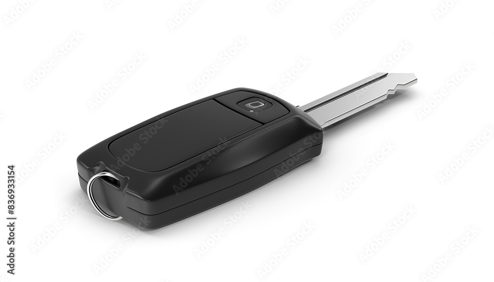 Modern car flip key isolated on white Modern car flip key isolated on white