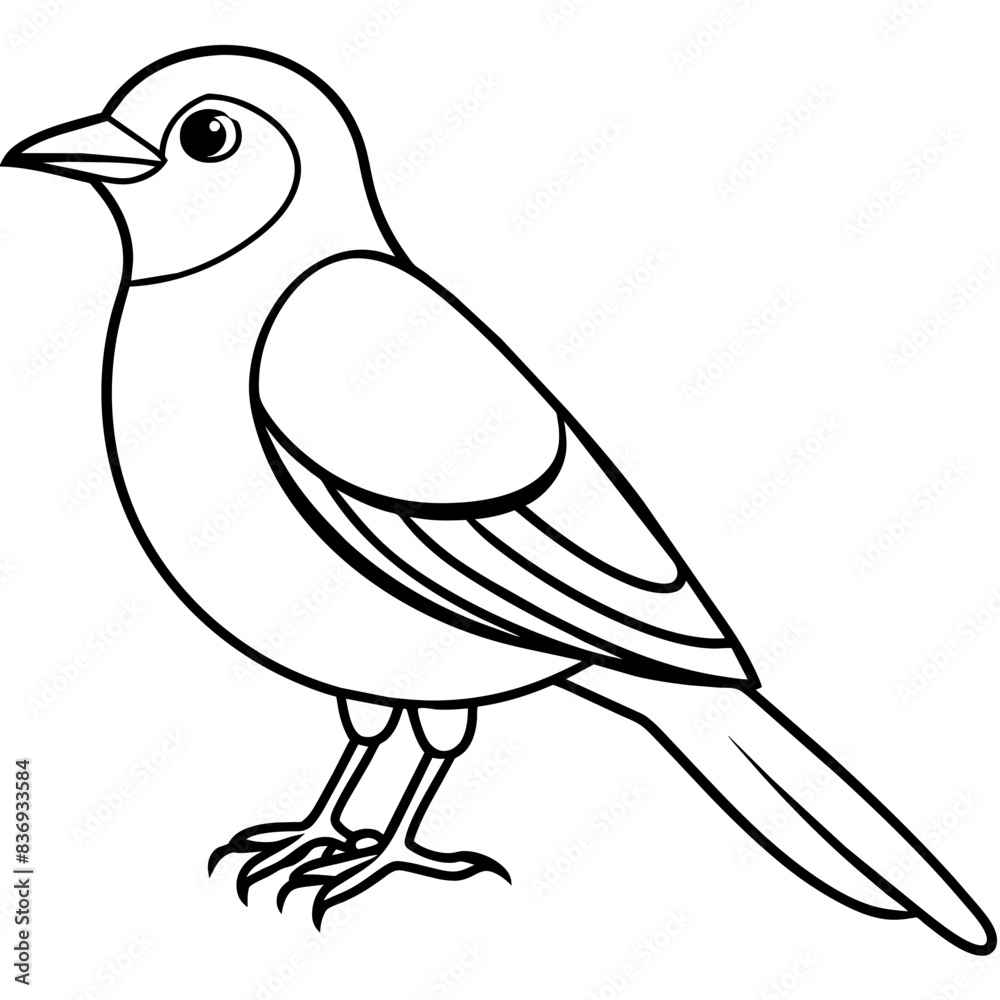 Fototapeta premium bird on a white background