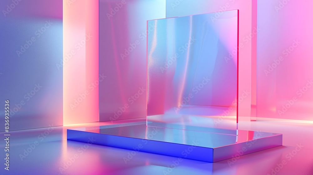 Product Podium Display, Natural Wooden Pedestal with Green Leaves Background, Minimalistic Setting -Generative AI Product Podium Display, Natural Wooden Pedestal with Green Leaves Background, Minimalistic Setting -Generative AI