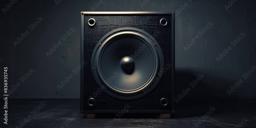 High-Quality Speaker in Dark Setting High-Quality Speaker in Dark Setting