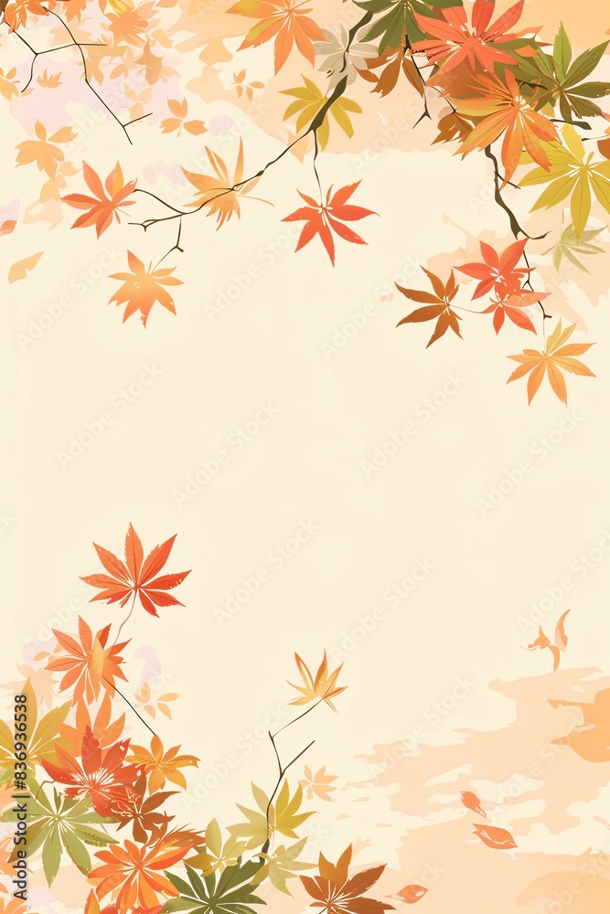 Chochin, border, background wallpaper, blank in the middle, minimalism, negative space, used for postcard template Chochin, border, background wallpaper, blank in the middle, minimalism, negative space, used for postcard template
