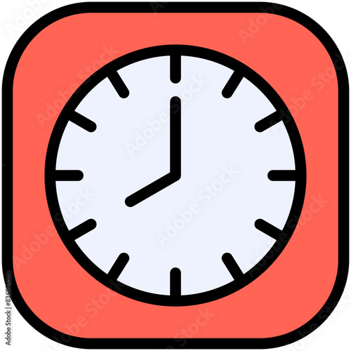 eight hours filled line icon