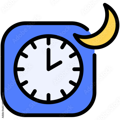 two pm filled line icon