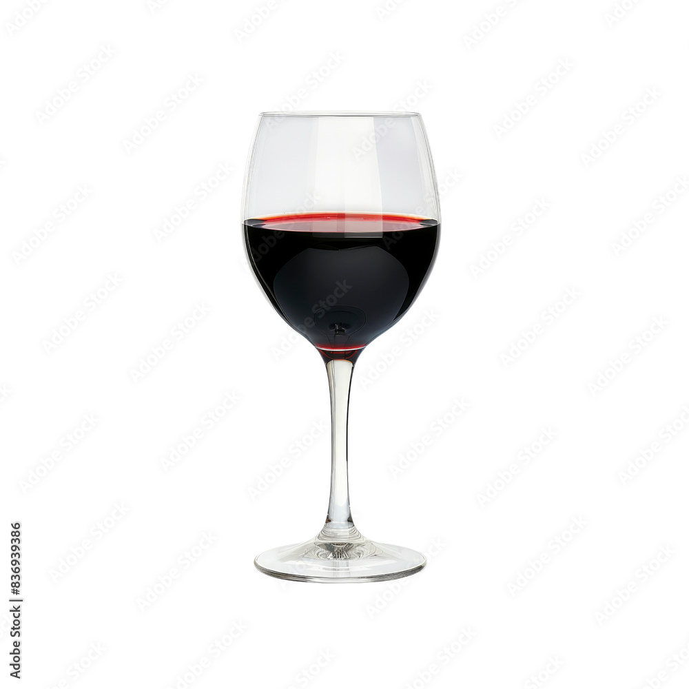 A Red Wine Glass Stands In Elegance, Its Contents A Promise Of Indulgence Against The Blank Canvas A Red Wine Glass Stands In Elegance, Its Contents A Promise Of Indulgence Against The Blank Canvas
