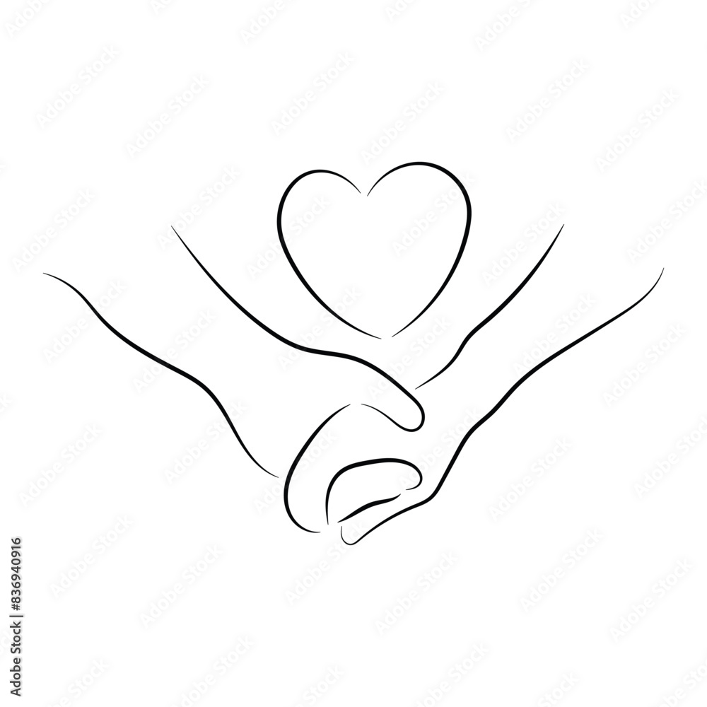 Sketch minimal hold hand drawing line art couple in love drawn hand hold line love concept with white ioslated background. Abstract,vector,illustration. Sketch minimal hold hand drawing line art couple in love drawn hand hold line love concept with white ioslated background. Abstract,vector,illustration.