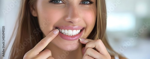 Woman Smiling With White Teeth