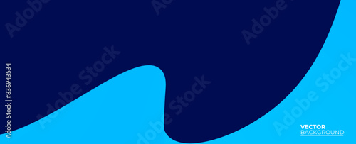 Abstract blue background with flowing lines for futuristic concept. Dynamic waves. relaxing music sound or technology. banner, cover, poster, flyer, card. vector illustration