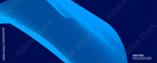 Abstract blue background with flowing lines for futuristic concept. Dynamic waves. relaxing music sound or technology. banner, cover, poster, flyer, card. vector illustration