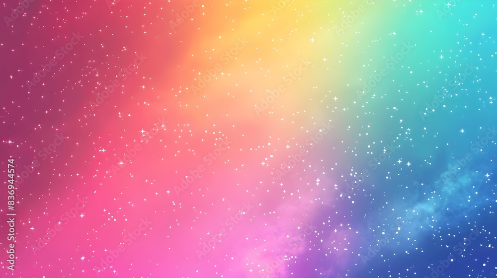 Mesmerizing Neon Gradient Rainbow Lights with Cosmic Galaxies and Sparkling Stars on Minimal Background Mesmerizing Neon Gradient Rainbow Lights with Cosmic Galaxies and Sparkling Stars on Minimal Background