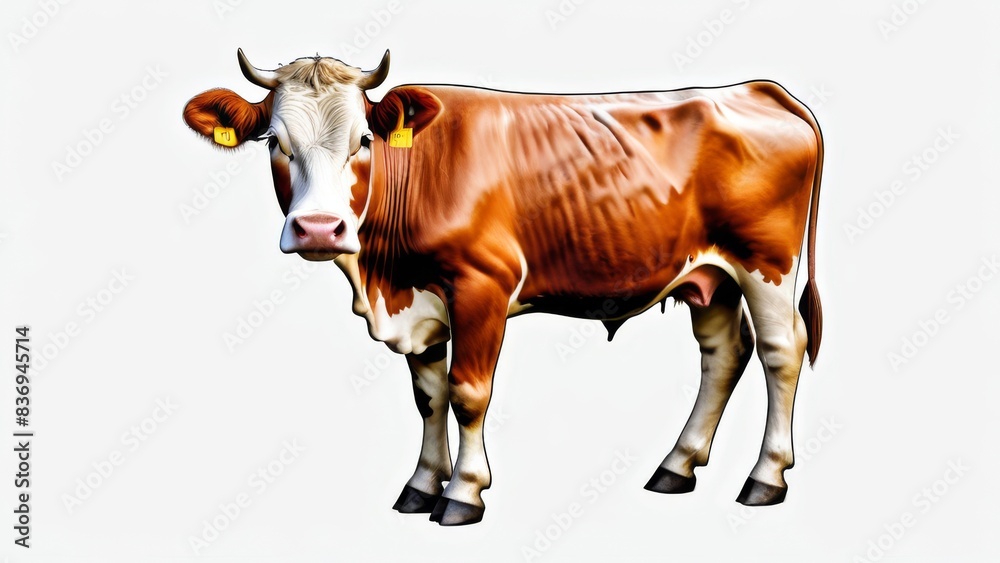 cow isolated on white cow isolated on white