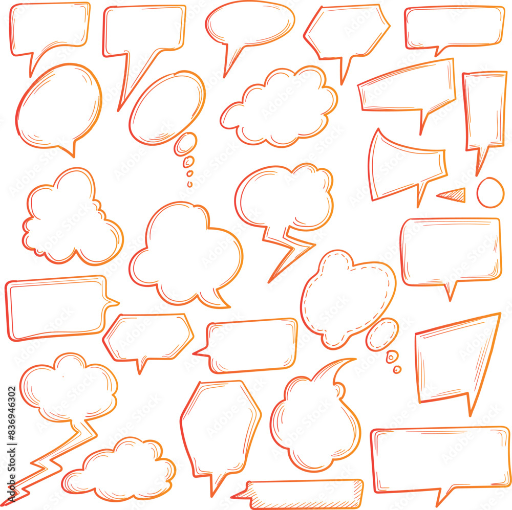 Obraz premium set of speech bubbles