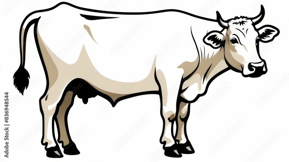 goat on a white background goat on a white background