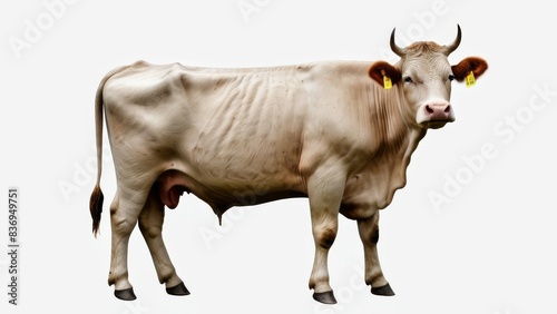 cow isolated on white