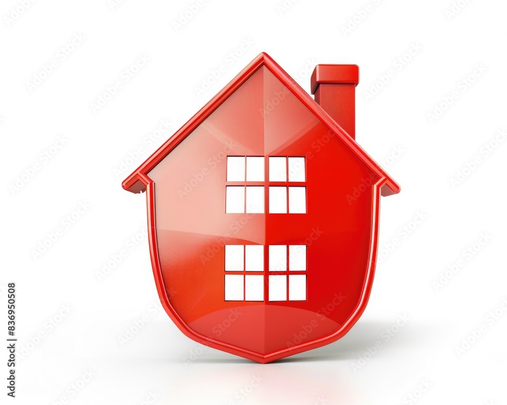 House Protection. Shield and Home Symbolizing Security and Safety House Protection. Shield and Home Symbolizing Security and Safety