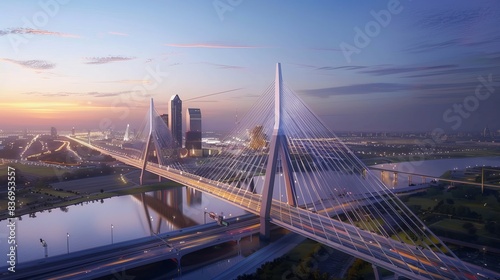 Modern Cable-Stayed Bridge