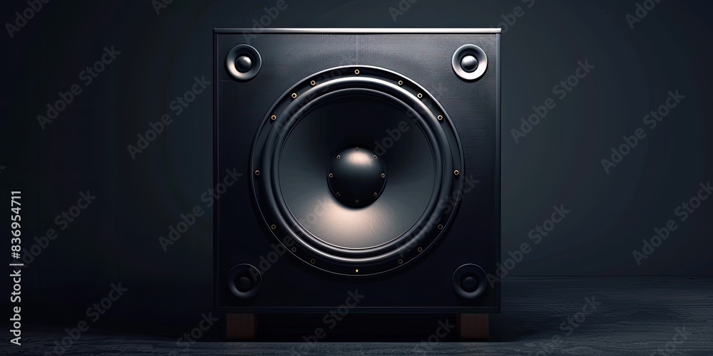 a image of a speaker with a black background a image of a speaker with a black background