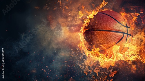 Basketball on fire © Elshad Karimov