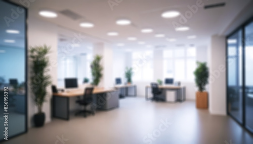 Defocused Modern Office Interior