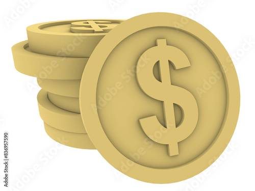 Glden dollar icon PNG photo