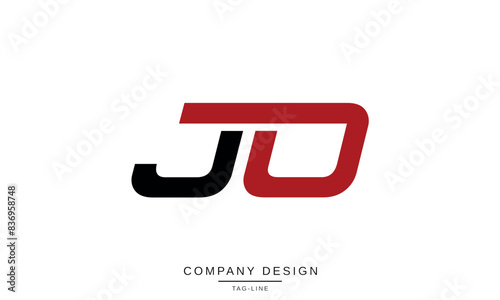 JO, OJ Abstract Letters Logo Monogram Design Font Icon Vector Initials