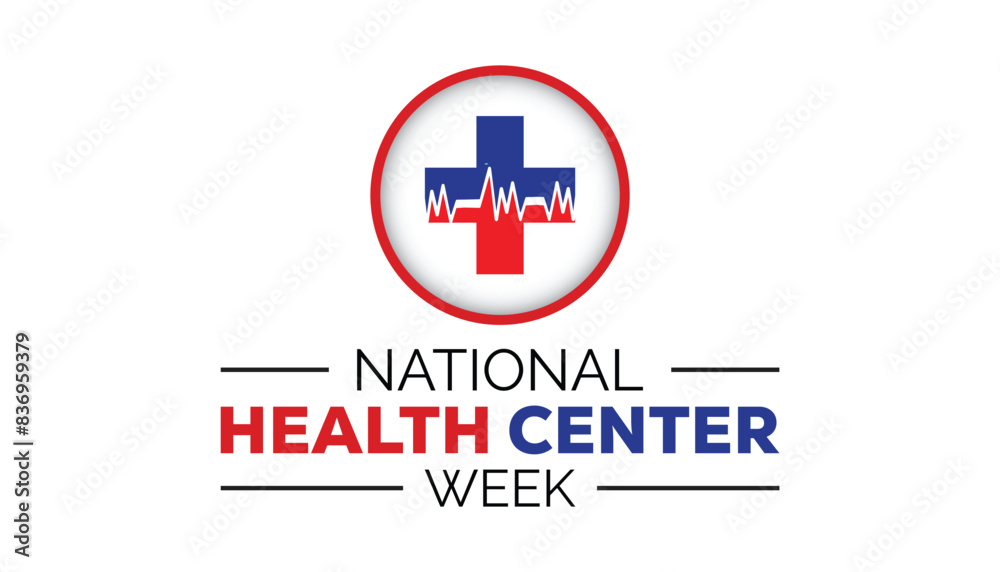 National Health Center Week is observed every year on August.banner design template Vector illustration background design. National Health Center Week is observed every year on August.banner design template Vector illustration background design.