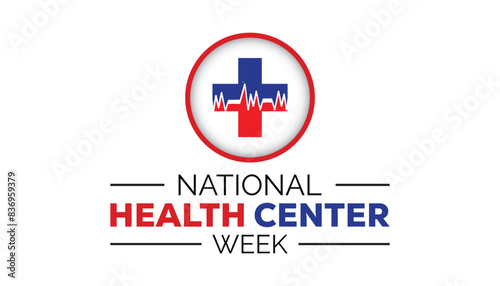 Free Download National Health Center Week is observed every year on August.banner design template Vector illustration background design. - GFXLoad