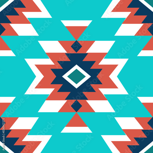 Navajo. Navajo design pattern Can be used in fabric design for clothing, textile, wrapping, background, wallpaper, carpet, embroidery, Aztec style