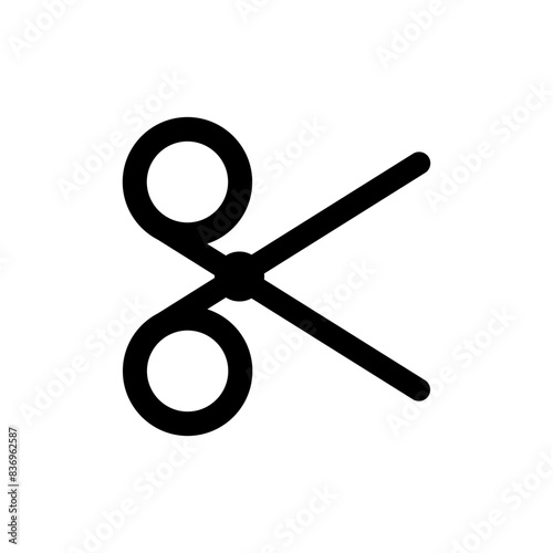 simple scissors icon vector illustration