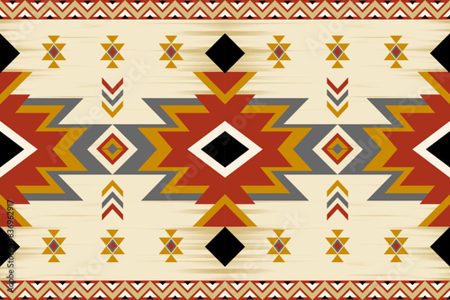 Navajo. Navajo design pattern Can be used in fabric design for clothing, textile, wrapping, background, wallpaper, carpet, embroidery, Aztec style