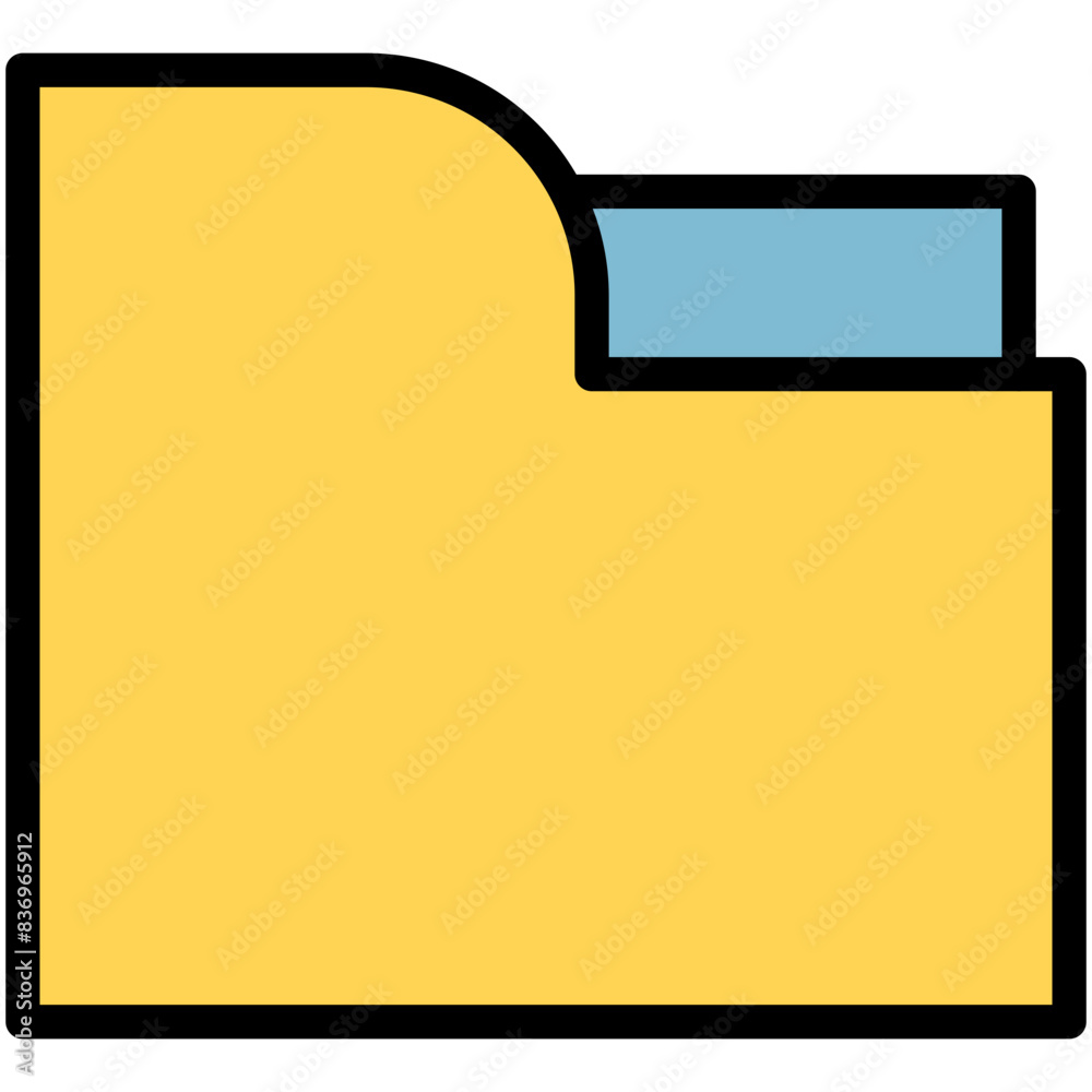 folders filled line icon