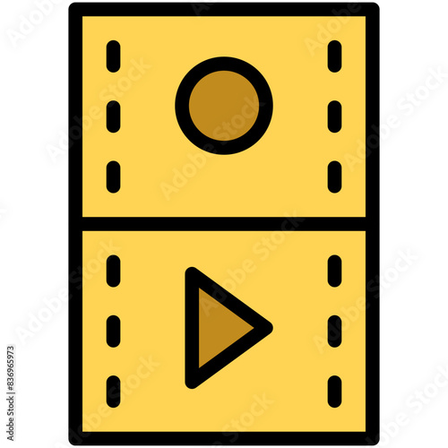 film filled line icon