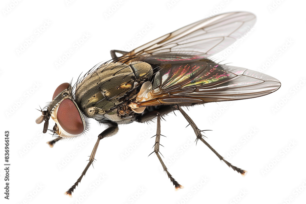 Fototapeta premium Fly on Transparent Background