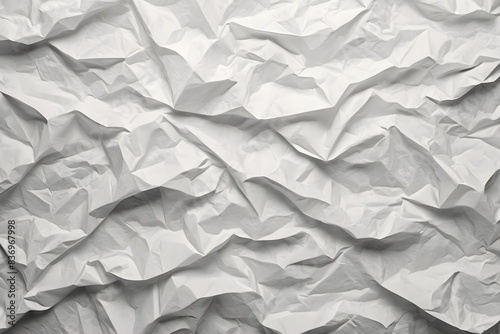 Crumpled paper background. A crumpled piece of white paper texture.