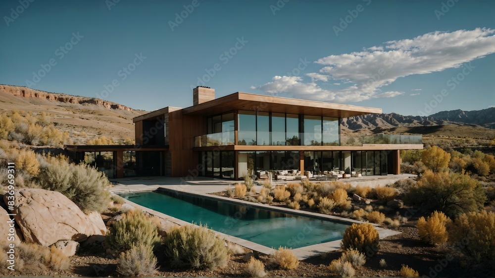 Luxury Mansion in Utah. Visualized through real source Luxury Mansion in Utah. Visualized through real source