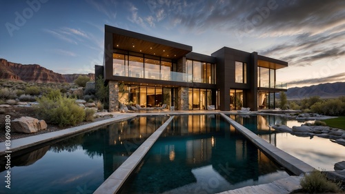 Luxury Mansion in Utah. Visualized through real source © Luxury Richland