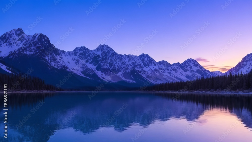 Beautiful scenery of mountains