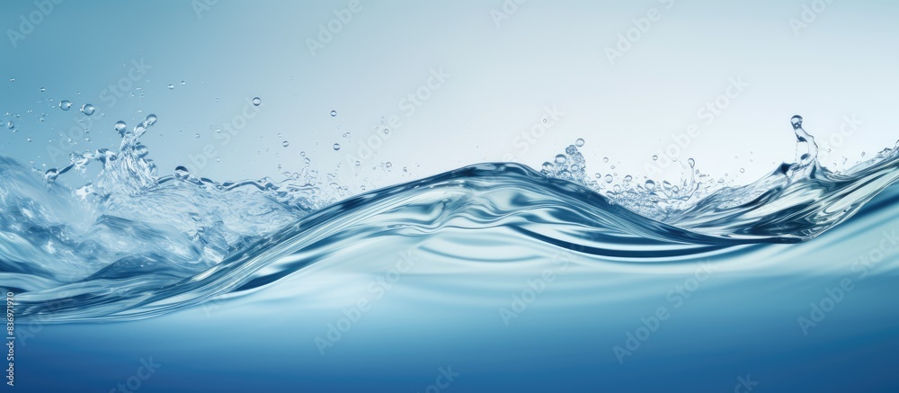 Flowing water on a slanted surface creates a serene and dynamic display with copy space image. Flowing water on a slanted surface creates a serene and dynamic display with copy space image.
