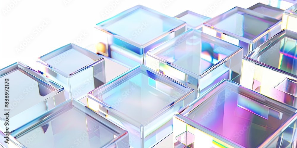Colorful Glassy Rectangles Design Colorful Glassy Rectangles Design