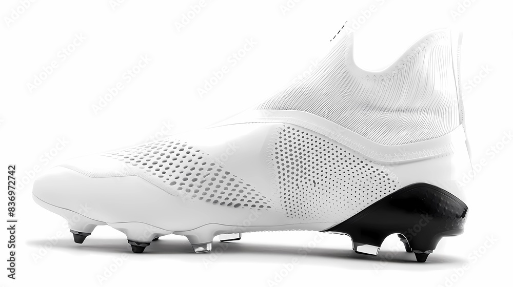 A modern soccer shoe with a sleek and minimalist aesthetic, Generative AI illustrations. A modern soccer shoe with a sleek and minimalist aesthetic, Generative AI illustrations.