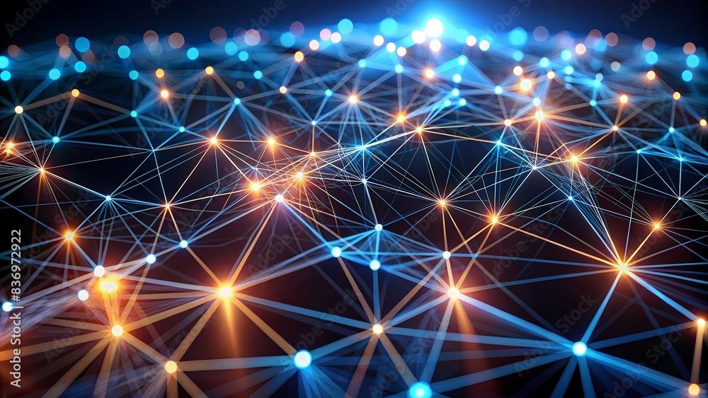 A network of glowing nodes forms intricate geometric shapes against a dark background, creating a minimalistic yet futuristic visualization. A network of glowing nodes forms intricate geometric shapes against a dark background, creating a minimalistic yet futuristic visualization.