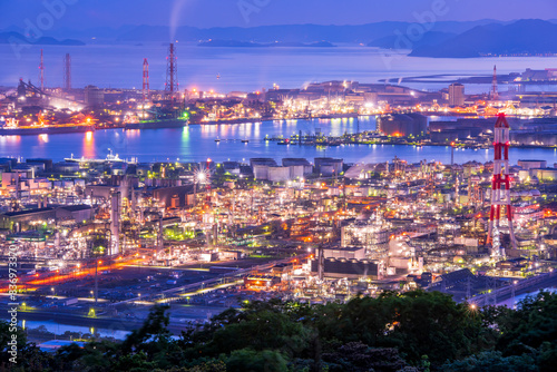 岡山県　倉敷市　水島工場夜景