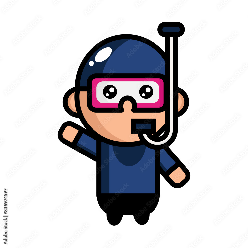 illustration of a diver
illustration of a diver